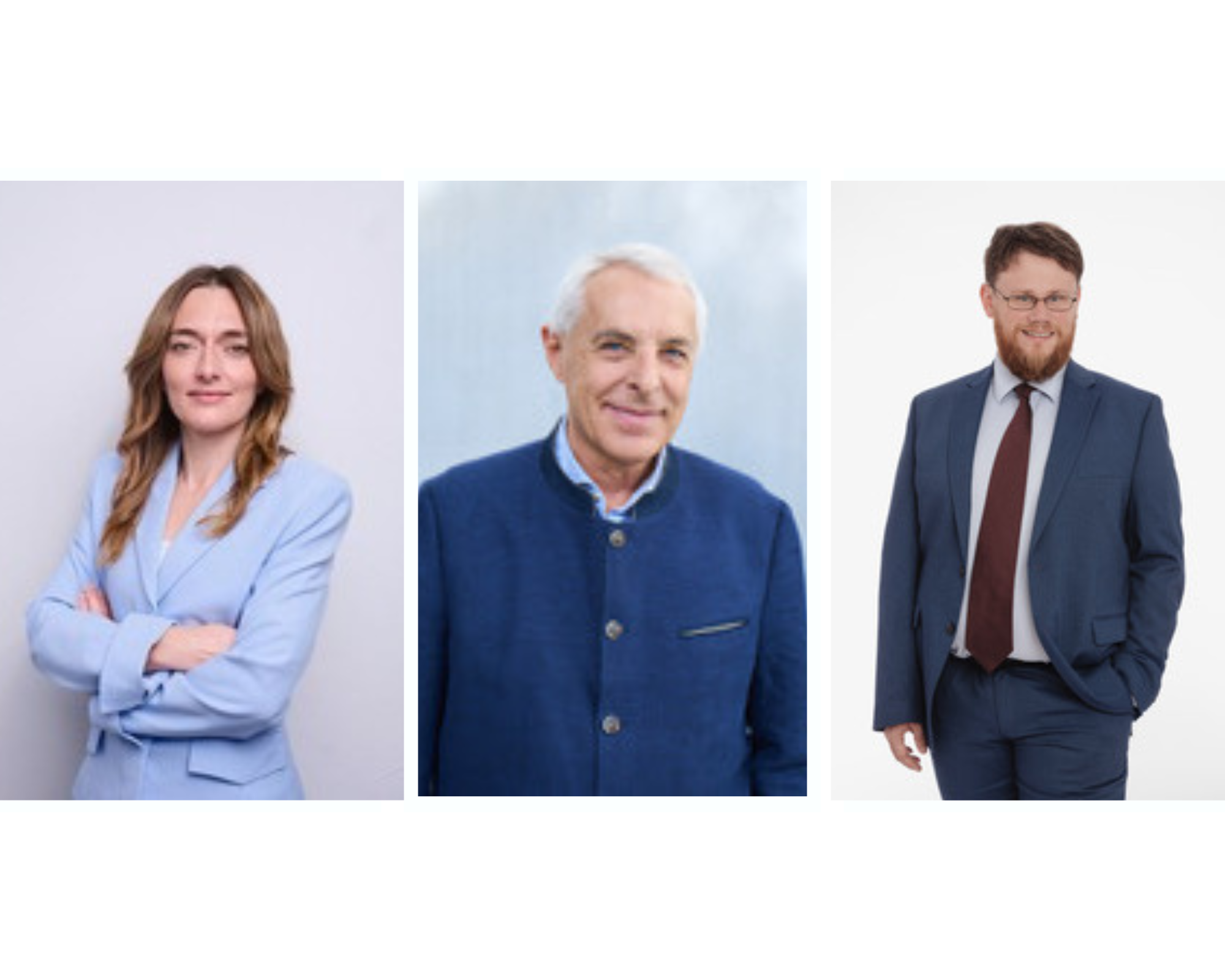 Die drei Spitzenkandidaten Diem, Riederle, Weigle 