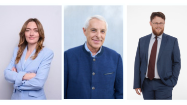 Die drei Spitzenkandidaten Diem, Riederle, Weigle